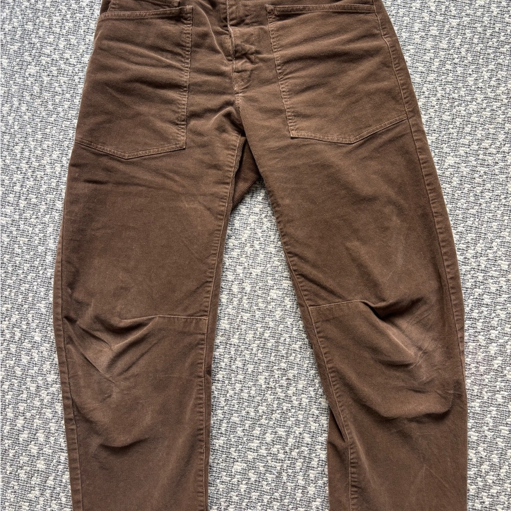 Nili Lotan Shon Brown Corduroy Pant